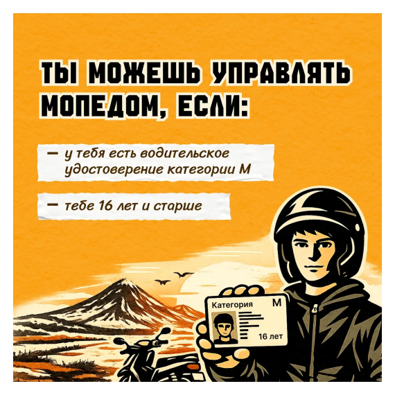 Памятка по безопасности дорожного движения для водителей мопедов.